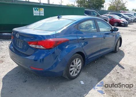 2016 Hyundai Elantra Se из США, поврежденный, VIN KMHDH4AE1GU587061